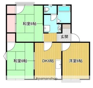 叶い坂【1階】の間取り
