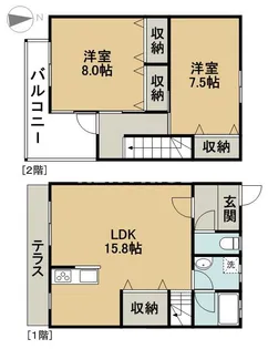 メゾンド・墨 弐号館の間取り