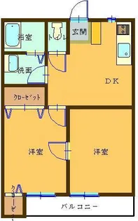 ドゥープレックスII【2階】の間取り
