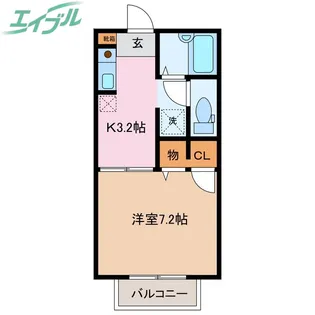セゾンプレミール A【2階】の間取り
