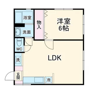栖原コーポ【1階】の間取り