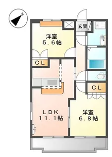 ジュエルガーデン【2階】の間取り