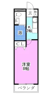 らふぃね壱番館【7階】の間取り