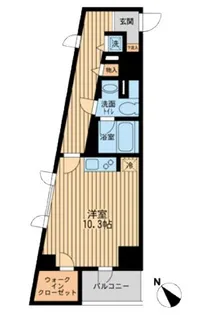 TKフラッツ渋谷【8階】の間取り