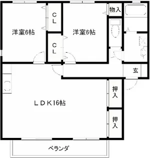ベルナールIIB棟【1階】の間取り
