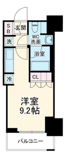 パークアクシス横濱関内SQUARE【7階】の間取り
