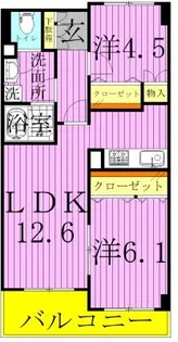 パスレル秀栄【3階】の間取り