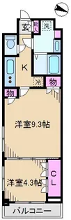 デュオステージ東十条【4階】の間取り