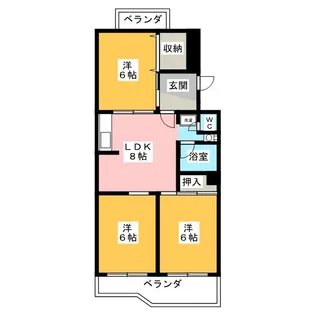 アミニティ鷺沼【4階】の間取り