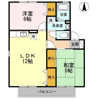 ピュアコート【2階】の間取り