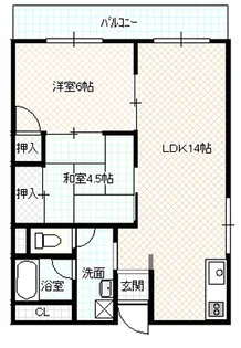 柴田マンション【5階】の間取り