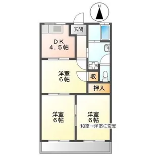 コーポラス管石【2階】の間取り