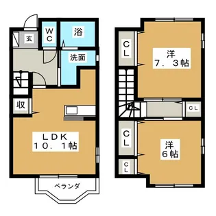 サンシャインヒルズ【1階】の間取り