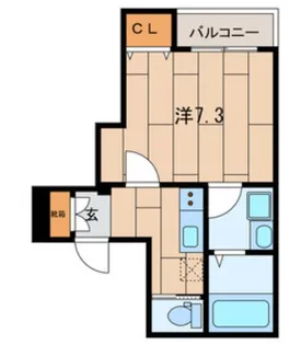 アドーニス【1階】の間取り