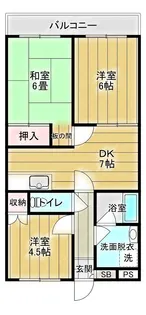 サニーヒルズ【1階】の間取り