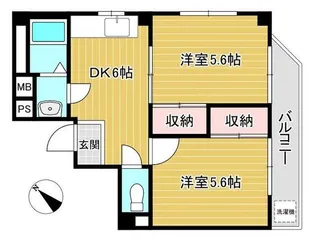 ハイツクボタ【1階】の間取り