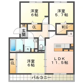 エミネンス A【2階】の間取り