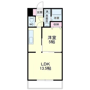 マンション花水木【4階】の間取り