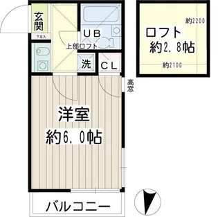 尻手ハイデンス【2階】の間取り