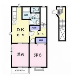 メーリーウィンドK【2階】の間取り