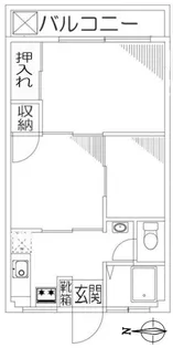 ドゥエリング三愛東青梅【1階】の間取り