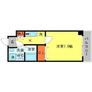 SERENiTE江坂四番館【9階】の間取り