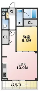 グランピア桜井【1階】の間取り