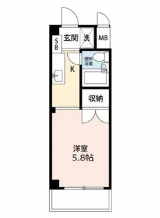 第一レジデンス白鳥【3階】の間取り