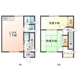メゾンド・ボヌール【2階】の間取り