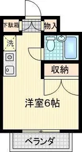 リヴィエール鶴牧【2階】の間取り