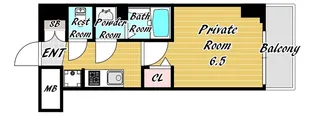 City Lux Namba South【13階】の間取り
