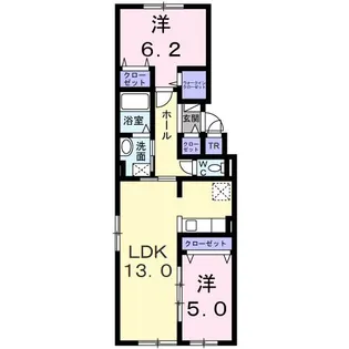イーストピア【1階】の間取り