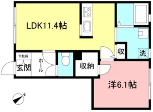 Heimstaette萩【1階】の間取り