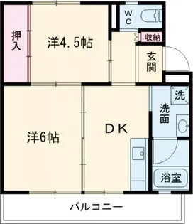 ビレッジハウス名張1号棟【4階】の間取り