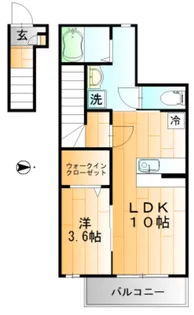 サウスポート赤木【2階】の間取り