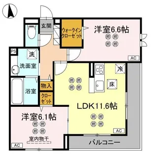 カメリアメゾン【1階】の間取り