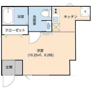 ベックアパートメント東川口【1階】の間取り