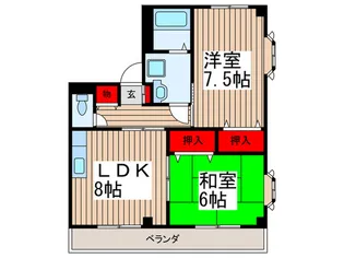 リファインド殿山【3階】の間取り
