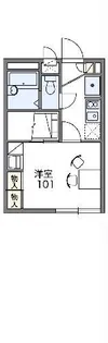 レオパレスシャルマン【1階】の間取り