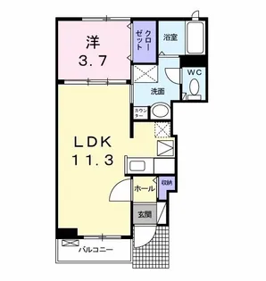 アルドール M【1階】の間取り