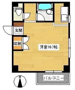 カーサ水前寺【4階】の間取り