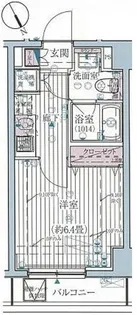 プレール・ドゥーク高輪【8階】の間取り