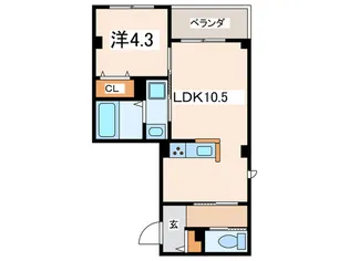 久里浜GL4ビル【3階】の間取り