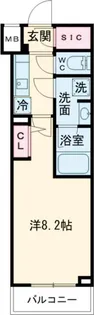 フュージョナル五反野【6階】の間取り