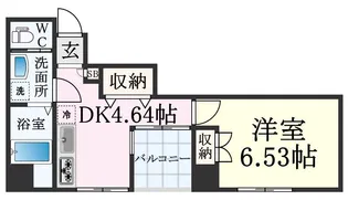オープンセサミ元町通【6階】の間取り
