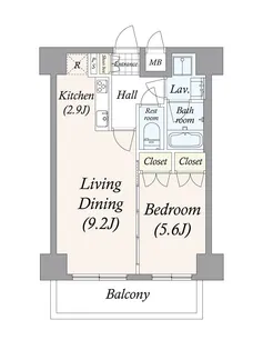 南池袋Residence【5階】の間取り