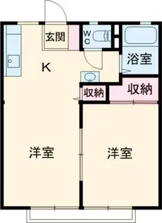 サンシティ沖 A【2階】の間取り