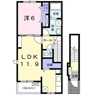 メゾン ド ラメール【2階】の間取り
