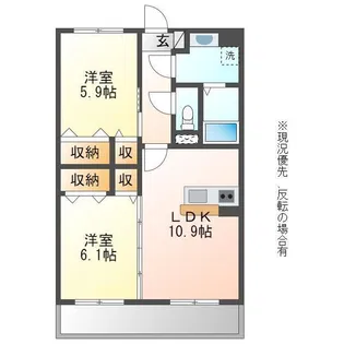 SunRouge【4階】の間取り