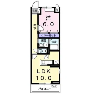 アンダンテI【1階】の間取り